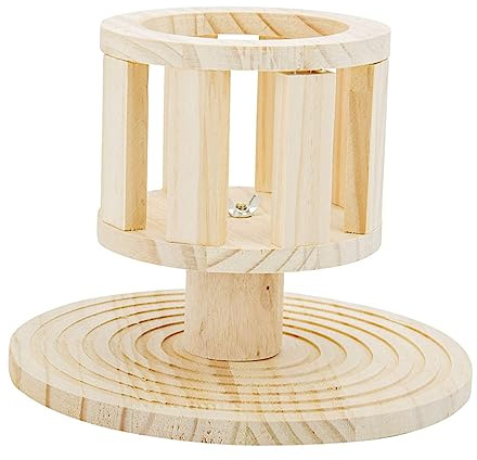 TOYANDONA Holz Futtertrog Kaninchen Futterspender Kaninchenstall Grashalter Meerschweinchen Käfig Zubehör
