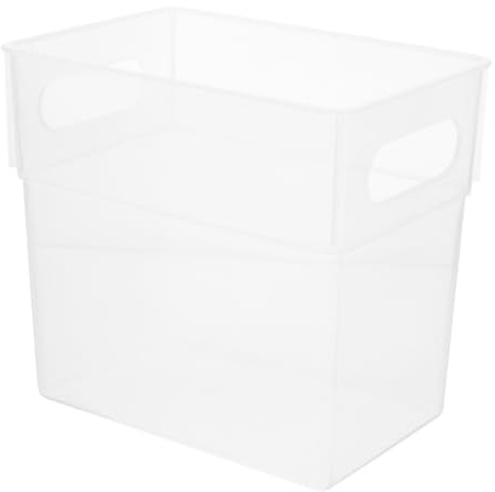 Holibanna Cubo de Basura Transparente de Plástico Reutilizable para Oficina y Hogar Papelera para Escritorio Diseño y Resistente para Habitaciones y Cocinas