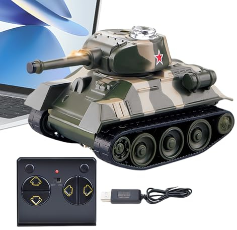 Fjärrstyrd Tank - Realistisk Fordonsleksak - Pedagogisk Stridsfordonsmodell Leksak För Pojkar Och Flickor Till Lekrum Vardagsrum Sovrum Och Utomhusplan