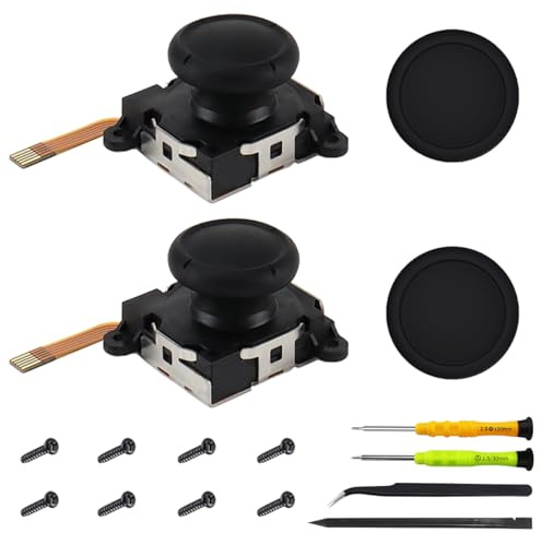 ZHUROUPU Hall Effect Joystick Replacement for Switch Joycon, No Drift 3D Analog Joystick for Nintendo Switch for Switch OLED/Lite, Left/Right Joystick Thumb Sticks Replacement with Repair Tools