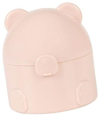 Porte-houppette portable pour bébé - Design ergonomique et compact - Forme compacte pour les soins des nourrissons pendant les voyages et l'utilisation quotidienne - Porte-poudre anti-déversement