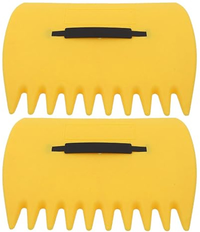 Recogedor de hojas de jardín de, rastrillo de mano ergonómico para recoger hojas muertas, cortes de césped y restos de césped, herramienta de jardín al aire libre