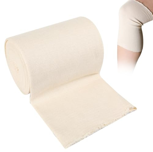 Tubular Bandage Roll 15CM X 5M Elastic Compression Support Tube Bandages Size H Dressing Retention Wrap Bandaging Stretchable Stockinette Tubing Sleeves for Large Leg Knee Thigh
