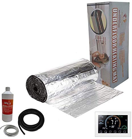 Nassboards Premium Pro Elite - Electric Underfloor Pro Elite Foil Heating kit 150w - 16m² - White Smart WiFi Thermostat