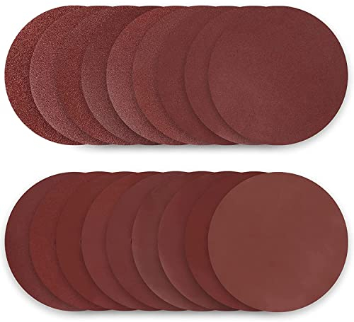 Secwell 72 Stück Schleifpapier 150mm Klett Schleifscheiben Schleifblätter für Exzenterschleifer Körnung 60/100/150/240/320/400/600/800/1200