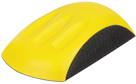 STEBRUAM 150mm Schleifklotz Klett für Polish 6 zoll Schleifpapier | Haken und Schlaufe 150mm Handschleifblock, Mausförmiges Polier mit Klettverschluss Pad für DIY Holzarbeit Schleifpads