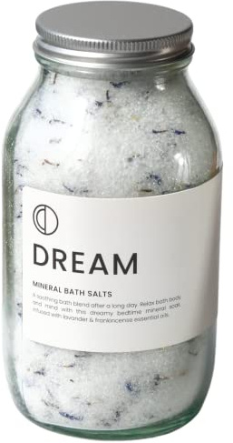 OCTŌ Dream Lavender + Frankincense | Mineral Bath Salts. Handmade in London with Epsom Salts and Essential Oils. 250g