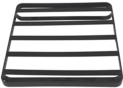 Pfannenuntersetzer Metall 18x18cm schwarz