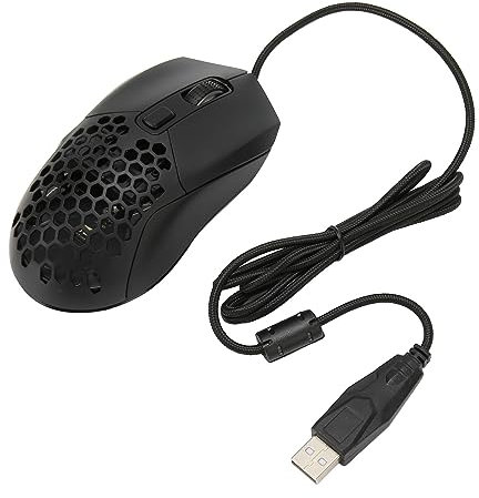 Elprico Wired Gaming Mouse, USB, Black, 6 DPI Adjustable, Ergonomic, RGB Backlight, Programmable Buttons, 4.9 Feet