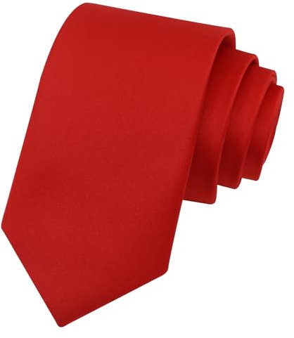 Luckyvestir Damen-Krawatte, Schwarz/Rot/Rosa, Krawatte für Damen, für Uniform/Hemd, 135 cm, Rot