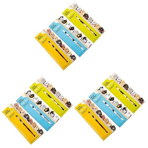 VILLCASE 9 Stk selbstklebendes Pad schulm schulsachen paper tig schulzeug the edith eger geschke durchschreibepapier Tier Lesezeichen bescherung Notiz posten Zeitnotiz Papiernotizen