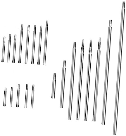 FUNOMOCYA Wartungsset für Bassklarinette und Saxophon aus Werkzeugstahl für Reparatur und Pflege Zuverlässige Ersatzteile für Holzblasinstrumente