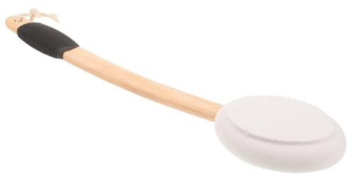 Healvian Long Handle Shower Back Scrubber and Body Bath Brush Set with Non-Slip Grip, Blue Exfoliating Back Washer for Men and Women, Portable Bathroom Cleaning Accessory for Deep Skin Cleansing