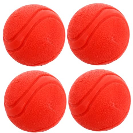 BESPORTBLE Hundebälle Spielzeug 4er Pack 5cm Haustier Spielen Zähne Reinigung Quietschbälle für Interaktive