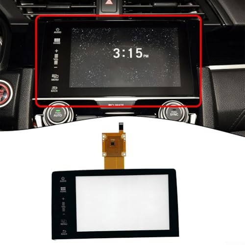 Touch screen per auto, display LCD da 7 pollici, digitalizzatore touch screen per Honda per Civic 10th 2016-2019 Autoradio Audio Video Navigazione GPS Chiamata a mani libere