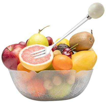 Zuasdvnk Tenedores para tartas – Tenedor de postre de acero inoxidable para postres | Tenedores de acero inoxidable con mango de cerámica para frutas, queso, pasteles, postres,