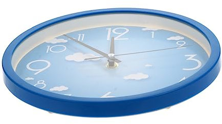 Cabilock Batteriebetriebene Runde Einfache Dekorative Uhr Für Wohnzimmer Schlafzimmer Büro Schule Ohne Batterie Scanning-uhrwerk