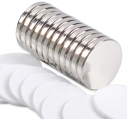 12Pezzi Calamite Potenti Magneti Neodimio 18x3mm Calamite Piccole Rotonde Super Calamita Adesiva Frigorifero Artigianato Lavagna Ufficio Scientifico Magnete Industriale Confezione