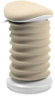 TOPSTAR Sitness 4D AGR-Zertifiziert Dynamischer Sitzhocker papyrusweiss beige - ergonomischer Bürohocker - höhenverstellbar - stärkt den Rücken - entlastet die Bandscheiben | Made in Germany | Ergonomisch | Bürohocker, Rollhocker | höhenverstellbar | Geprüfte Sicherheit nach GS-Intertek