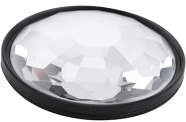 Kaleidoskop Prisma für Kamera 77mm aus Glas, Schwarz | 1 Satz, Klare Transparenz für Interessante Lichtbrechung, Geeignet für Fotografie Szenen mit Personen