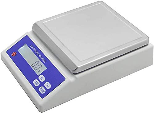 HCZKIUJY Large Range Lab Analytical Scale Electronic Balance Laboratory Weighing Balance Industrial Digital Weight Scale Jewelry Scale Kitchen Weighing Scale Weighing Pan 165x165mm (0.1g 3kg 0.1g)