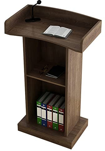 JYHHGDS Rednerpult-Podiumständer, Rednerpult-Podiumständer, Rednerpult-Podiumständer, Hochleistungs-Podiumständer mit Lagerbereich, Kirchenpodium-Kanzel für Vorlesung/Konferenz/Büro, Lec