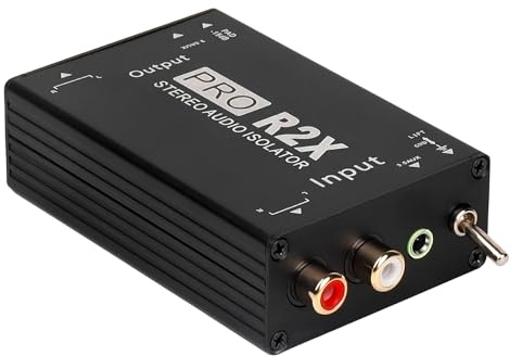 Isolatore di loop di terra, filtro di rumore del segnale, soppressore home theater, sistema musicale per auto, riduce il ronzio
