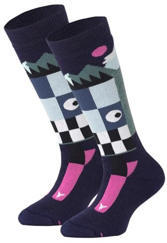 ATOMIC Junior Ski-Socken I Warme Kinder-Skisocken mit Polsterung I Thermosocken für Mädchen & Jungen I Kniestrümpfe mit nahtloser Zehenbox I Skisocken Kinder aus Merinowolle, Polyester & Nylon