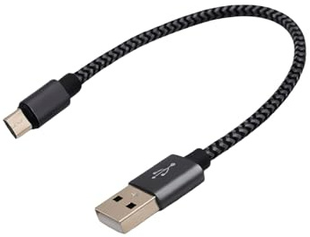 CeoxThao 20cm USB Power Cable, Usb to Micro Usb Cable for Fire Stick and Streaming Devices, Short TV Power Cord Compatible with Fire TV Stick Models, Chromecast, For Optimized Performance