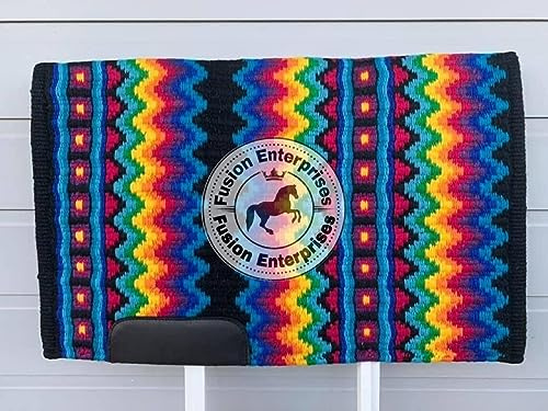 EQUIEMPRESS Sattelunterlage Western Show/Westernsatteldecke aus Neuseelandwolle, Top Wool Pad Sensor Flex (Anpassung möglich) VK-002 (34 x 36)