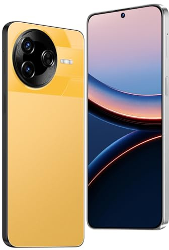 QrZrQ F7 Ultra Smartphone Android 12.0 débloqué, Téléphone Portable 4G Double SIM, Écran HD+ 6,6, Batterie 5000mAh, Octa Core, Face ID, 3Go+32Go, Caméra 16MP+8MP, OTG (F7 Ultra-Yellow)