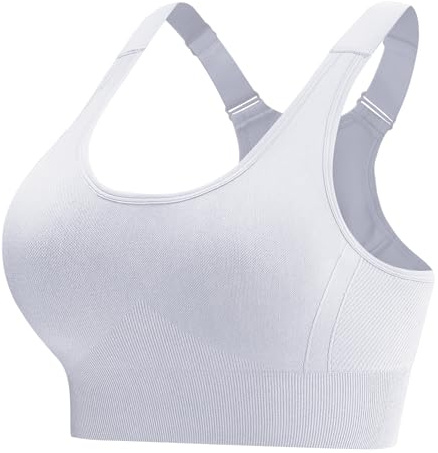 Aseniza Reggiseno Sportivo Donna Spalline Larghe e Regolabili Senza Ferretto Incrocio Posteriore Push Up Sostegno Forte con Imbottiture Rimovibili Perfetto per Palestra Yoga Running Fitness