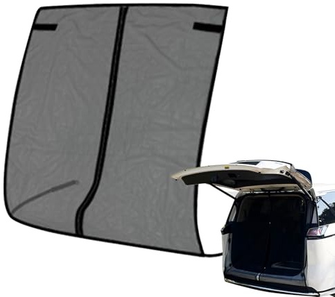 Red para Camping En Portón Trasero De Coche - Cortina Magnética Antimoscas 147x145 cm - Pantalla Protectora UV para SUV y Camping,para Vivir Al Aire Libre Viajes por Carretera Furgoneta Camión