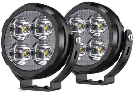 Projecteur Moto Feux Travail Antibrouillard À LED Stroboscopiques Mark 4 Pouces pour BMW 9-80 V avec Fil Phares Avant