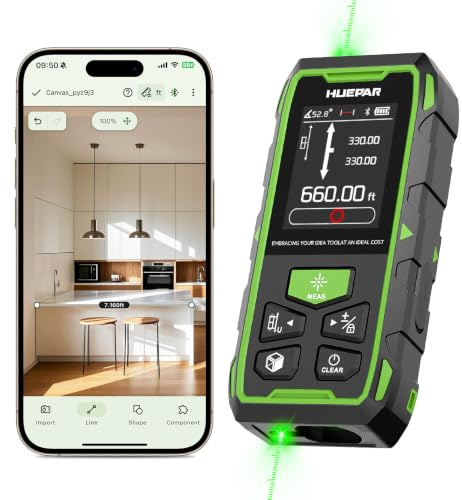 Huepar Bluetooth Laser Measure, Laser Distance Meter