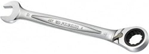 FACOM - Clé Mixte à Cliquet Métrique 22mm - 467B.22 - Système Ultra-Grip Antidérapant - Mécanisme à Cliquet Compact Réversible par Levier - Œil et Fourche Inclinés à 15° - Chrome Satiné