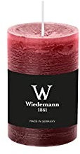 Wiedemann 8X Marble Kerze durchgefärbt ASF 90/58mm (Bordeaux)