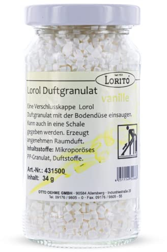 Lorito Lorol Duftgranulat für Staubsauger, Vanille | Staubsaugerduft für einen angenehm frischen Raumduft, einfache Anwendung, auch als Duftspennder & Lufterfrischer geeignet