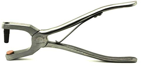 C.S. Osborne Hand Spring Punch #153, Size 000 to 10 Leather Hole Puncher (9(9/32))