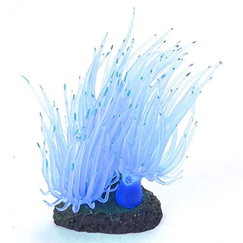 Podazz Decorazione artificiale per acquario in silicone, a forma di riccio di mare