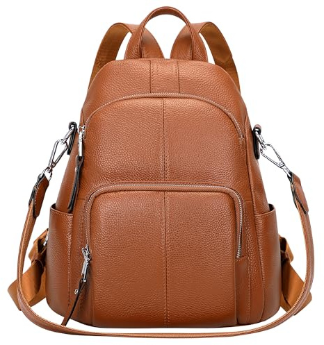 ALTOSY Anti-Diebstahl Rucksack Damen Leder Tasche Schultertasche | Elegant Handtasche 3-in-1 Trageweise, Passt für 11-Zoll-ipad, Große Kapazität, Für Alltag, Reise, Freizeit, S81