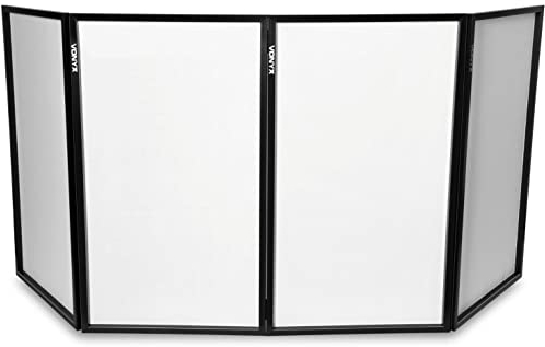 VONYX DB2 White DJ Lighting Screen Lycra 4 Panel Replacement Set for Mobile Disco Deck Stand Booth