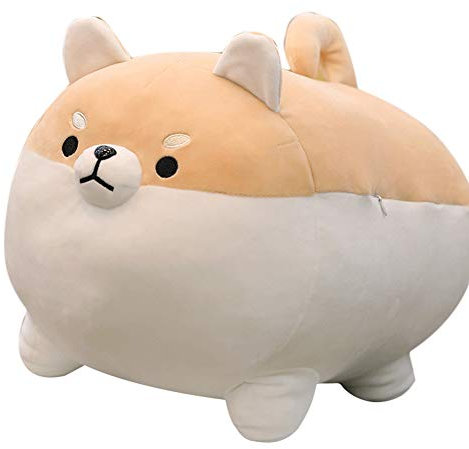 40 CM Kuscheltier Shiba Inu Plüsch Gefüllte Weiche Kissen Tier Puppe Niedlich Hundepuppen Dekorative Kissen Zierkissen Plüsch Stofftier für Kinder,Corgi Kawaii Puppe Spielzeug Schlafen Umarmung Kissen