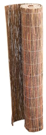 Jardinion Weidenmatte 300 x 150cm Sichtschutz, Weidenzaun als Balkonsichtschutz auch für Garten und Terrasse geeignet, Sichtschutzzaun aus 100% Weide einfach montiert