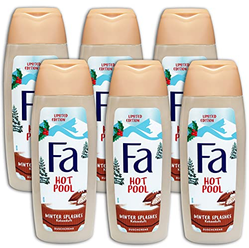 6 er Set Fa Duschgel HOT POOL Duschcreme Kakaoduft 6 x 250 ml