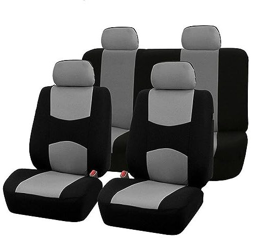 ORIGNL Housses Siège Auto Housse Siège Voiture Auto pour Peugeot 106 107 205 206 207 208 301 306 307 308 309 405 406 407 408 508 607 807 2008 Housses de Siège (Couleur : FK-Grey)