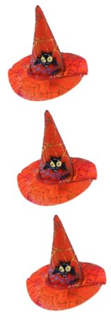 Didiseaon 3pcs Comfortable Pet Cosplay Hat Witch Hat for Halloween Christmas Parties