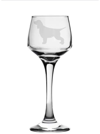 Springer Spaniel Engraved Sherry Glass, Animal Dog Gift for Women, Gift for mEN