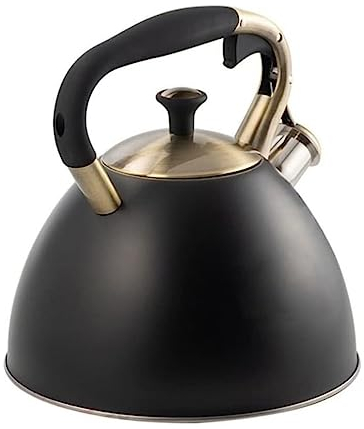 OUYUE Bouilloire Sifflante Bouilloire À Thé Sifflante 3L Théière Bouilloire en Acier Inoxydable avec Poignée pour Cuisinière À Induction Théières pour Cuisinière Bouilloire à Flûte