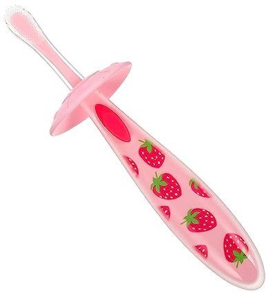 PLAFOPE Kleinkindzahnbürste Aus Silikon Praktische Haushaltszahnbürste Für Junge Mädchen Bequeme Babyzahnbürste Für Effektive Zahnreinigung